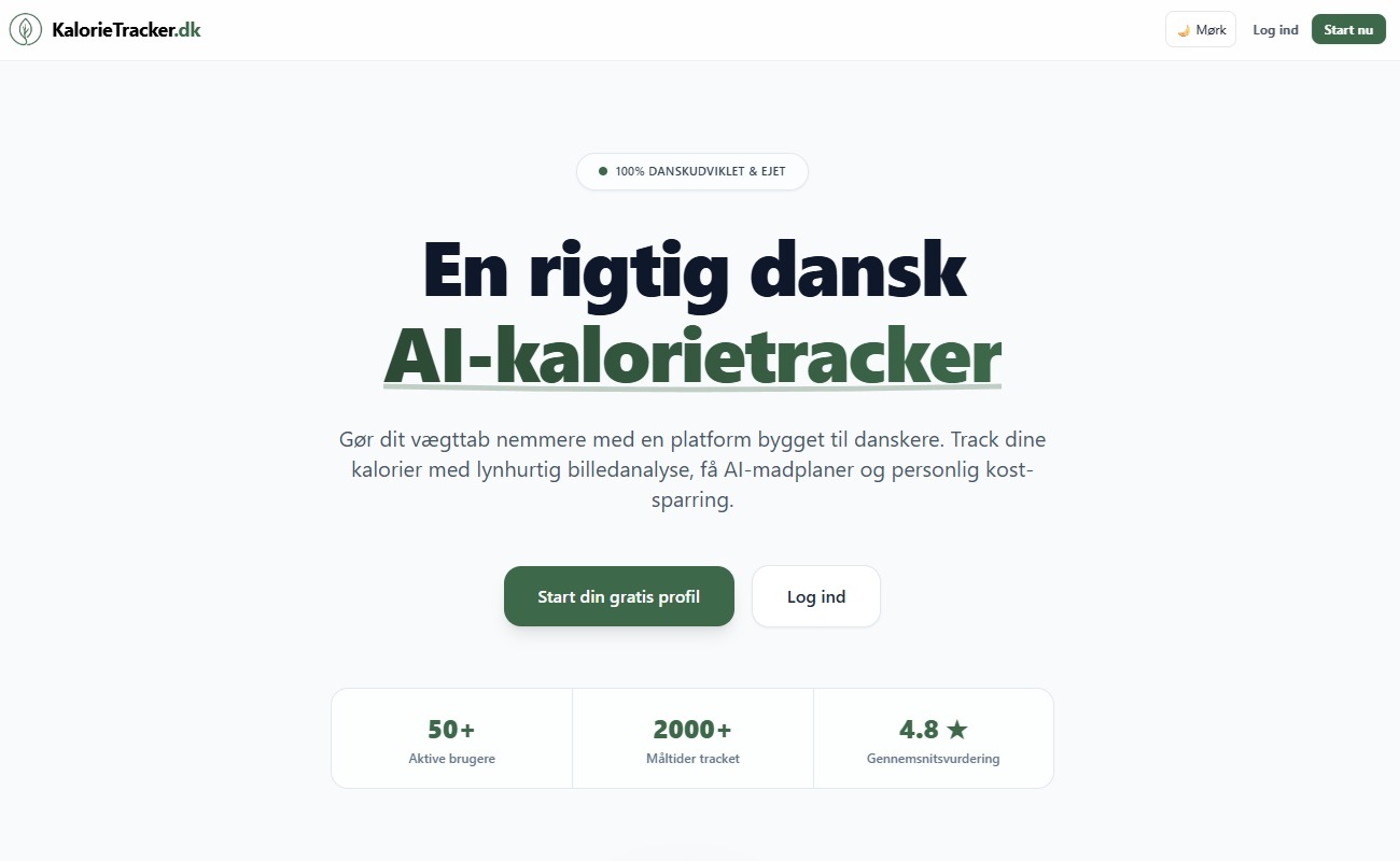 KalorieTracker.dk – dansk AI-kalorietracker